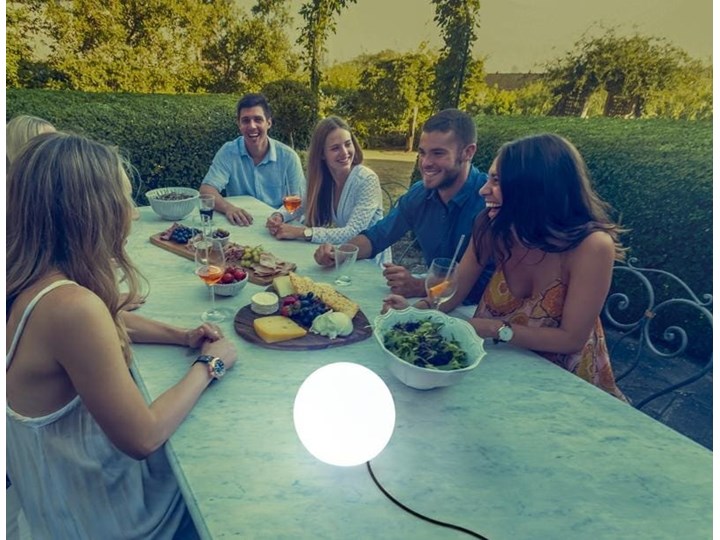 Lampa kula ogrodowa biała Buly Solar Kolor Biały Lampa solarna Lampa LED Kategoria Lampy ogrodowe