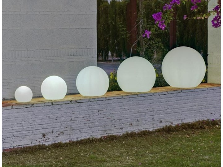 Lampa kula ogrodowa biała Buly Solar Lampa LED Lampa solarna Kolor Biały Kategoria Lampy ogrodowe