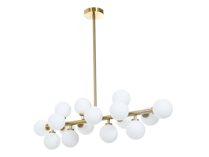 Lampa wisząca Petrica Złoto Stal Metal Ilość źródeł światła 16 źródeł Lampa z kloszem Lampa z abażurem Szkło Kategoria Lampy wiszące