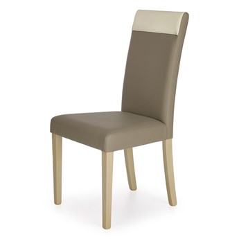 SELSEY Krzesło tapicerowane Kortine beżowo-kremowe