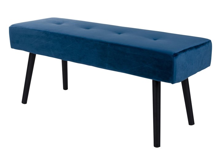 SELSEY Ławka tapicerowana Belicer 100x35 cm niebieski velvet Pomieszczenie Przedpokój Pikowana Materiał obicia Tkanina