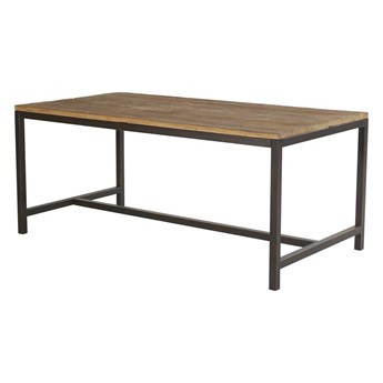 SELSEY Stół do jadalni Maksimir 180x90 cm z wiązowego drewna