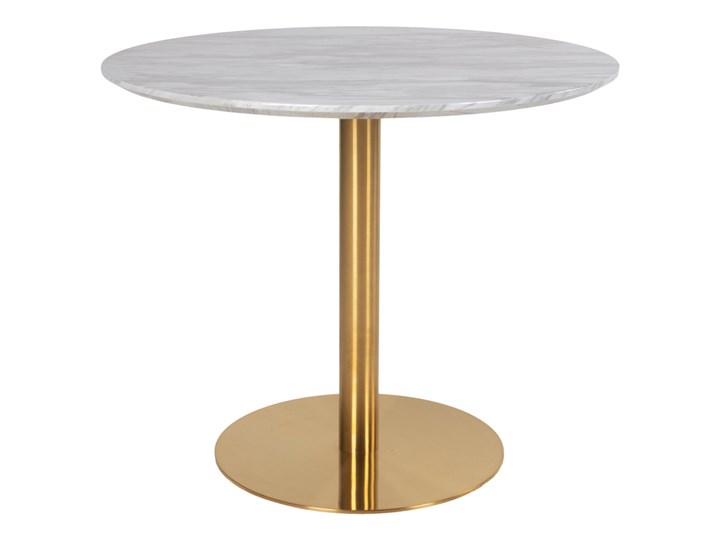 SELSEY Stół Riffeta średnica 90 cm Stal Płyta MDF Marmur Długość 140 cm Wysokość 75 cm Pomieszczenie Stoły do jadalni
