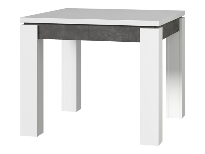 SELSEY Stół rozkładany Delark 90-180x90,4 cm Szerokość 90 cm Długość 90 cm Beton Szerokość 180 cm Płyta MDF Długość 180 cm Pomieszczenie Stoły do jadalni Wysokość 76 cm Styl Nowoczesny