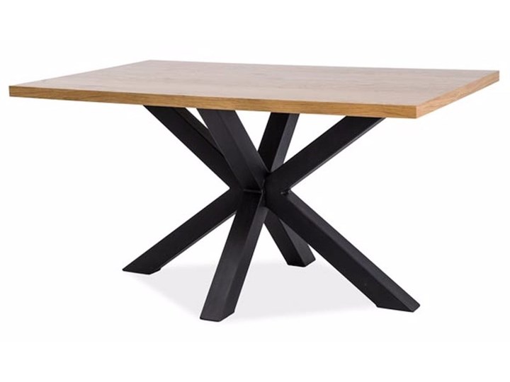 SELSEY Stół Stavros 180x90 cm Płyta MDF Szerokość 180 cm Drewno Pomieszczenie Stoły do jadalni Długość 180 cm Wysokość 75 cm Szerokość 80 cm Metal Kształt blatu Prostokątny