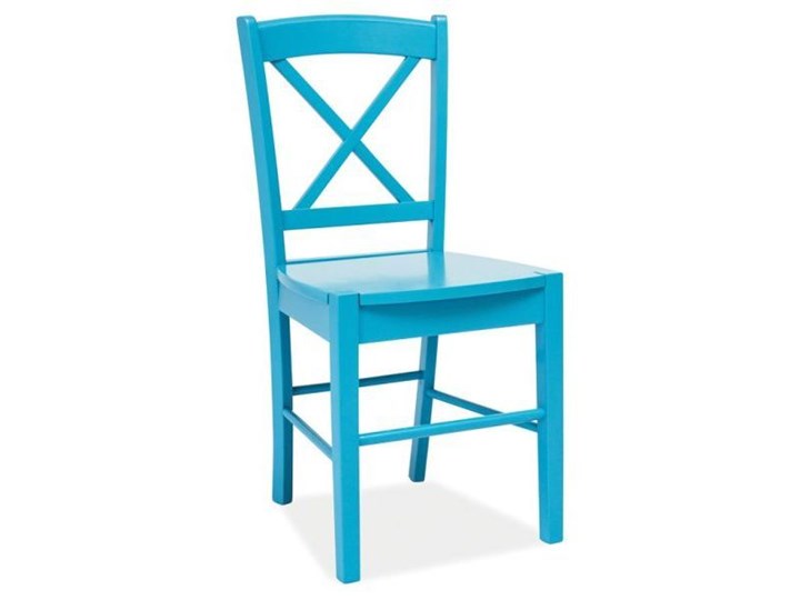 SELSEY Krzesło Svene niebieskie Krzesło inspirowane Kategoria Krzesła kuchenne Drewno Kolor Turkusowy