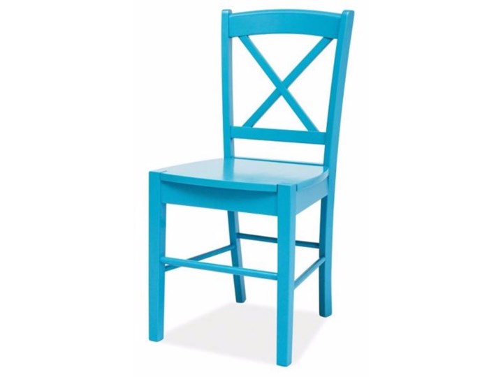 SELSEY Krzesło Svene niebieskie Drewno Krzesło inspirowane Kolor Turkusowy Kategoria Krzesła kuchenne
