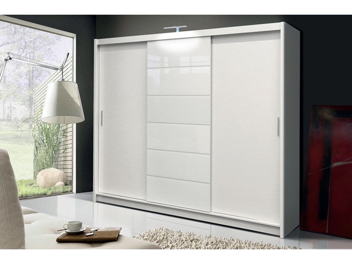SELSEY Szafa Jupiter Płyta MDF Tworzywo sztuczne Metal Płyta laminowana Drewno Rodzaj frontów Z lustrem