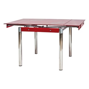 SELSEY Stół rozkładany Grevinge 80-131x80 cm czerwony