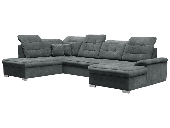SELSEY Narożnik z funkcją spania Jamaal U prawostronny szary Wysokość 86 cm Prawostronne Szerokość 330 cm W kształcie litery U Głębokość 212 cm Nóżki Na nóżkach