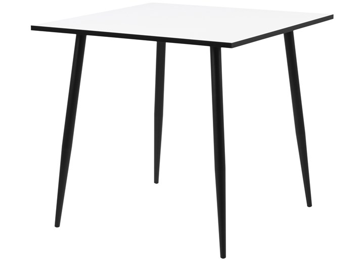 SELSEY Stół do jadalni kwadratowy Denaser 80x80 cm biały Płyta MDF Drewno Pomieszczenie Stoły do jadalni Metal Styl Minimalistyczny