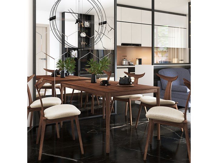 SELSEY Stół Henrico 135x80 cm Płyta MDF Wysokość 75 cm Styl Skandynawski Długość 135 cm Drewno Styl Industrialny