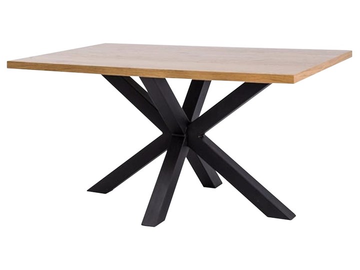 SELSEY Stół Stavros 150x90 cm Wysokość 75 cm Metal Drewno Długość 150 cm Kategoria Stoły kuchenne Płyta MDF Styl Nowoczesny