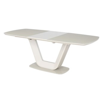 SELSEY Stół rozkładany Lubeka 160-220x90 cm kremowy