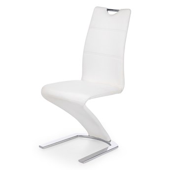 SELSEY Krzesło tapicerowane Prang białe