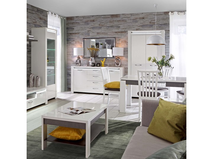 SELSEY Stół rozkładany Delark 90-180x90,4 cm Wysokość 76 cm Długość 90 cm Płyta MDF Szerokość 90 cm Szerokość 180 cm Beton Długość 180 cm Pomieszczenie Stoły do jadalni