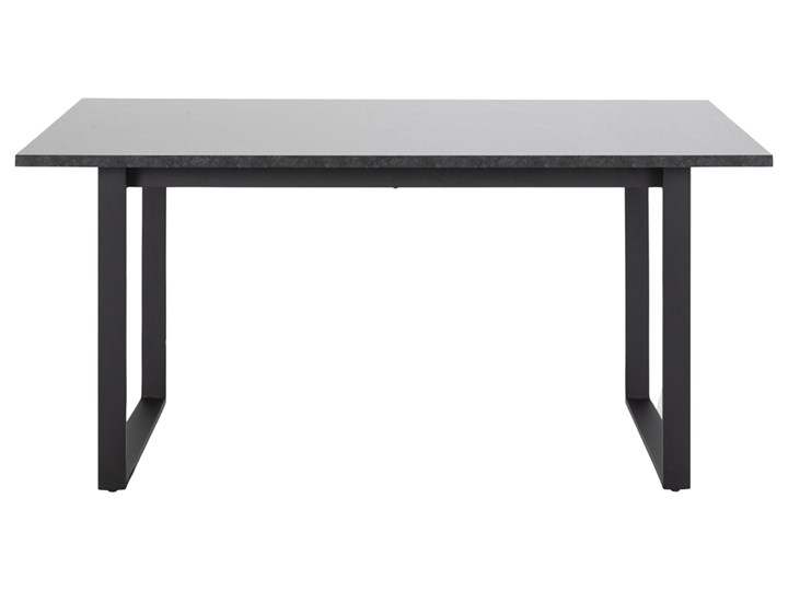 SELSEY Stół Adhafera czarny 160x90 cm Drewno Szerokość 160 cm Marmur Kategoria Stoły kuchenne Płyta MDF Wysokość 74 cm Długość 160 cm Wysokość 75 cm Metal Rozkładanie