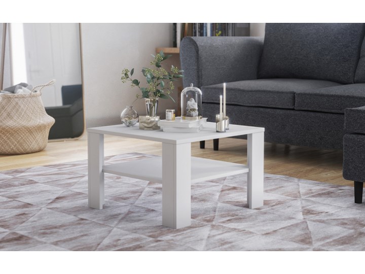 SELSEY Stolik kawowy Crozier 68x68 cm Płyta meblowa Wysokość 41 cm Styl Minimalistyczny