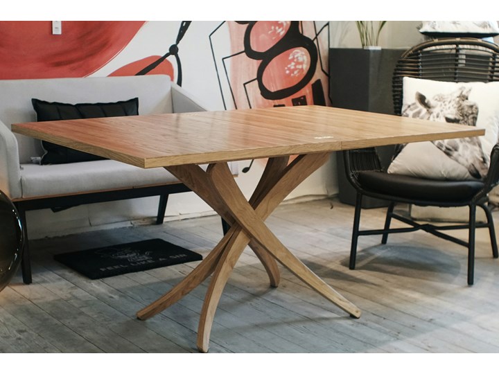 SELSEY Stół rozkładany Genius 3w1 70-140x100 cm kolor naturalny Drewno Wysokość 80 cm Długość 150 cm Długość 140 cm Kolor Beżowy