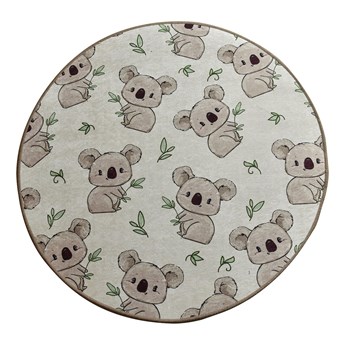 SELSEY Dywan do pokoju dziecięcego Dinkley Koala średnica 140 cm