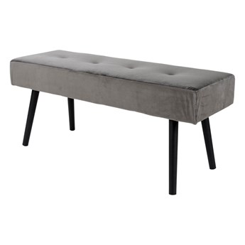 SELSEY Ławka tapicerowana Belicer 100x35 cm szary velvet