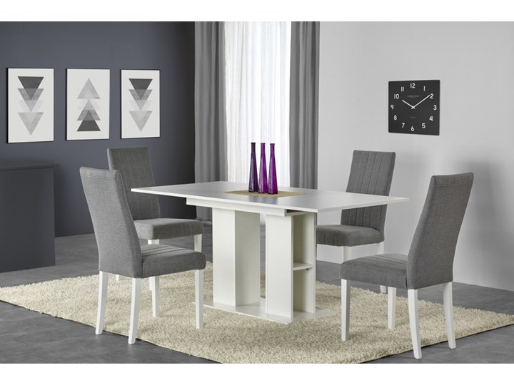 SELSEY Stół rozkładany Obargo 130-170x80 cm biały Długość 170 cm Wysokość 76 cm Długość 130 cm Szerokość 100 cm Płyta MDF Szerokość 130 cm Pomieszczenie Stoły do jadalni