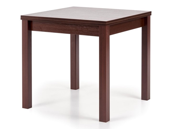 SELSEY Stół rozkładany Lea 80-160x80 cm ciemny orzech Wysokość 76 cm Kształt blatu Kwadratowy Długość 160 cm Płyta MDF Styl Nowoczesny