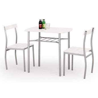 SELSEY Stół z krzesłami Parra biały