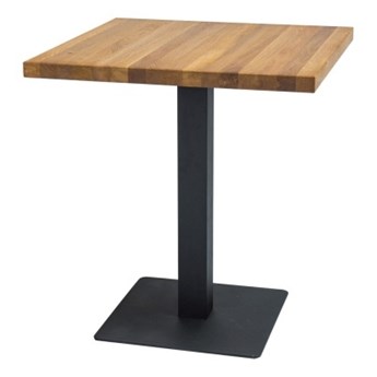 SELSEY Stół Divock 70x70 cm z fornirem dębowym