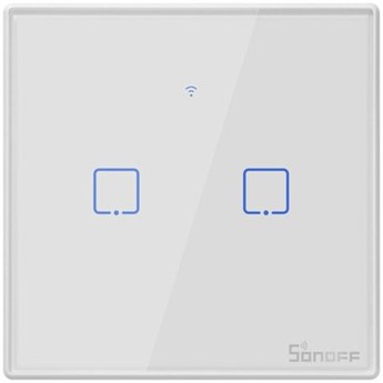 Dotykowy włącznik światła SONOFF Wi-Fi + RF 433 T2 EU TX (2-kanałowy)