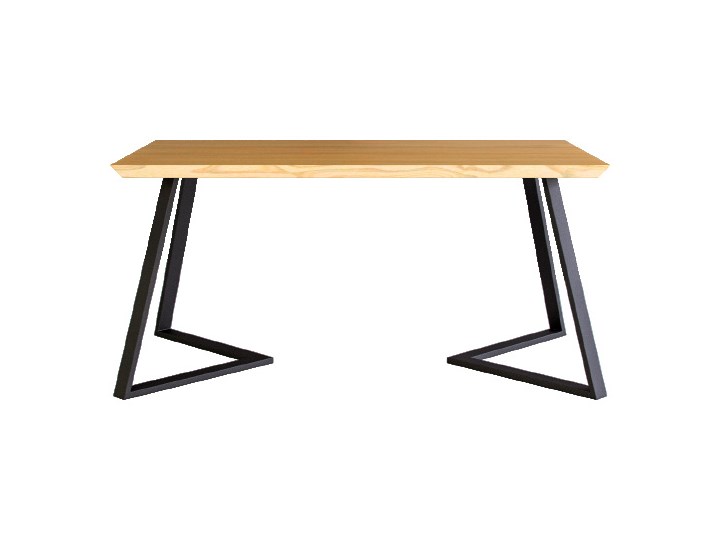Stół drewniany Avil z metalowymi nogami Dąb 220x80 cm