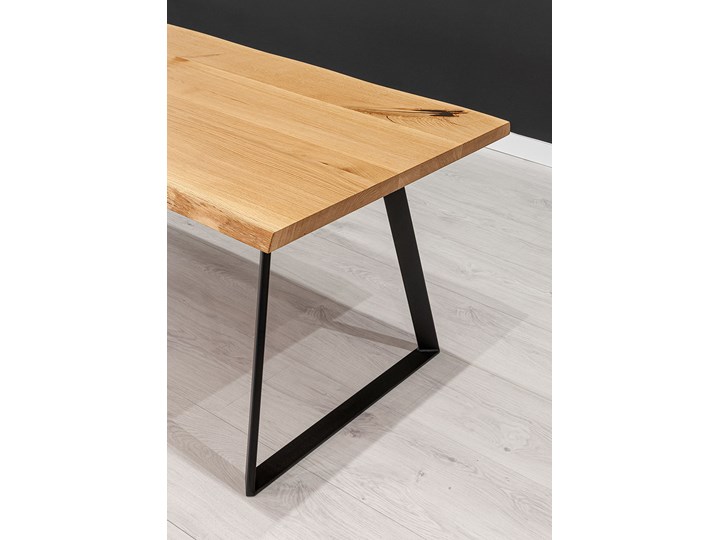 Stół drewniany Delta z dostawkami Dąb 120x100 cm Dwie dostawki 60 cm Zestawy Wysokość 75 cm Drewno Styl Minimalistyczny