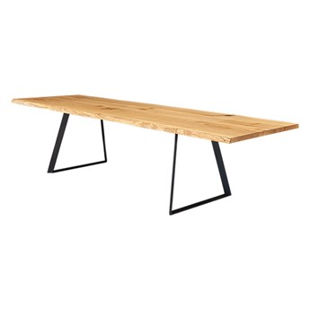 Stół drewniany Delta z dostawkami Dąb 120x100 cm Dwie dostawki 50 cm