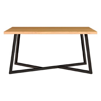 Stół Erant z drewnianym blatem Dąb 200x80 cm
