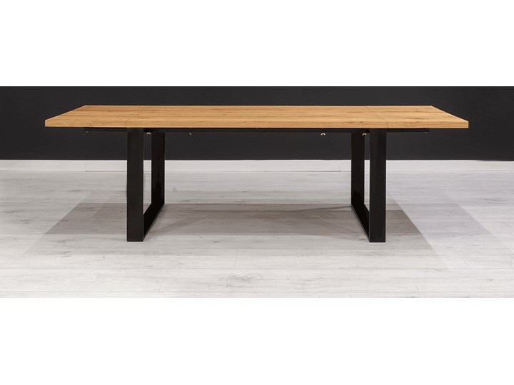 Stół industrialny Mova z dostawkami Dąb 200x100 cm Dwie dostawki 60 cm