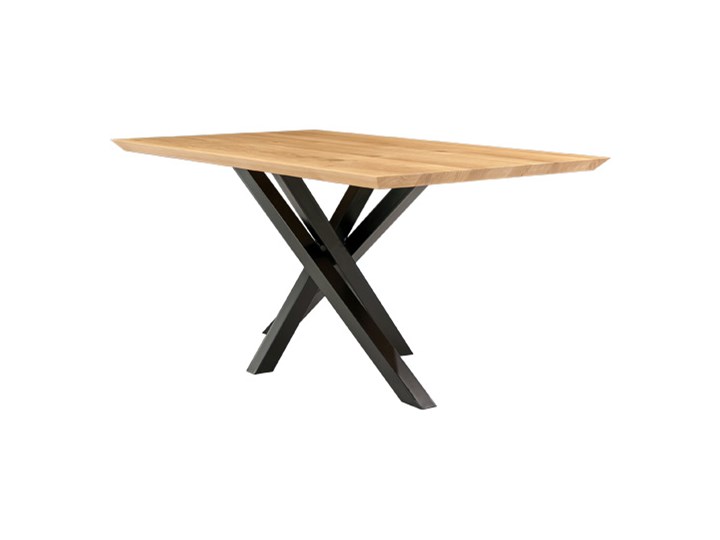 Stół Slant z litego drewna Dąb 200x80 cm