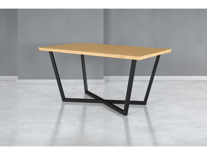 Stół Verso z metalowymi nogami Dąb 220x90 cm