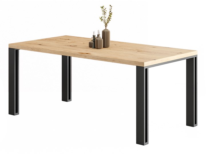 Stół Fold z litego drewna Dąb 220x100 cm