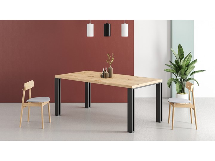 Stół Fold z litego drewna Dąb 220x90 cm