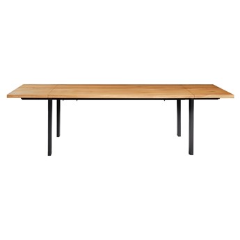 Stół z litego drewna Ramme z dostawkami Dąb 160x80 cm Dwie dostawki 50 cm