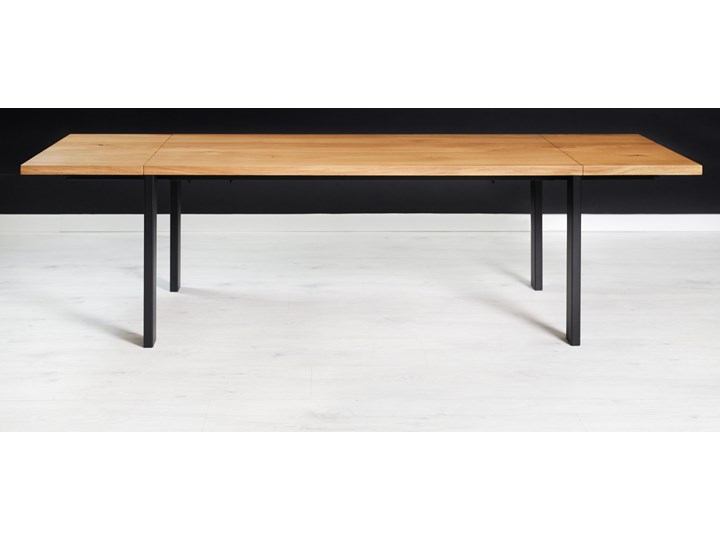 Stół z litego drewna Ramme z dostawkami Dąb 180x80 cm Jedna dostawka 60 cm