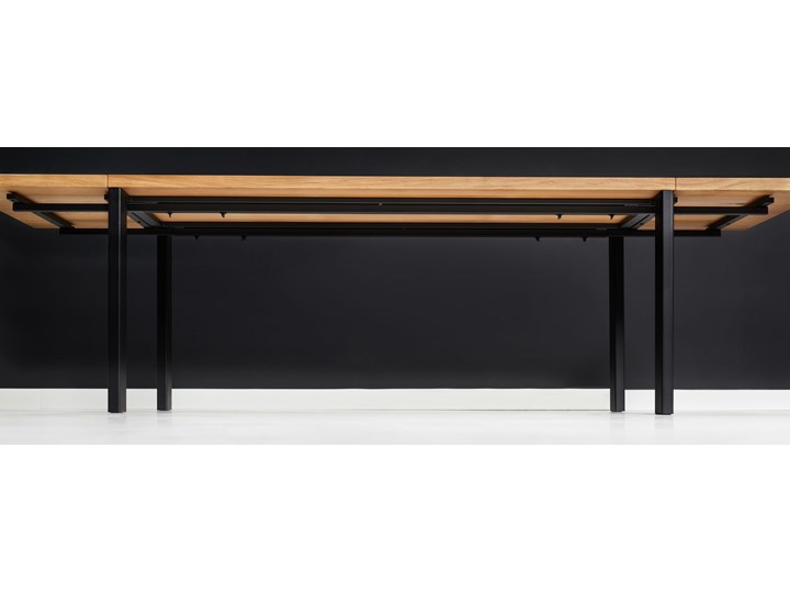 Stół z litego drewna Ramme z dostawkami Dąb 160x80 cm Dwie dostawki 50 cm
