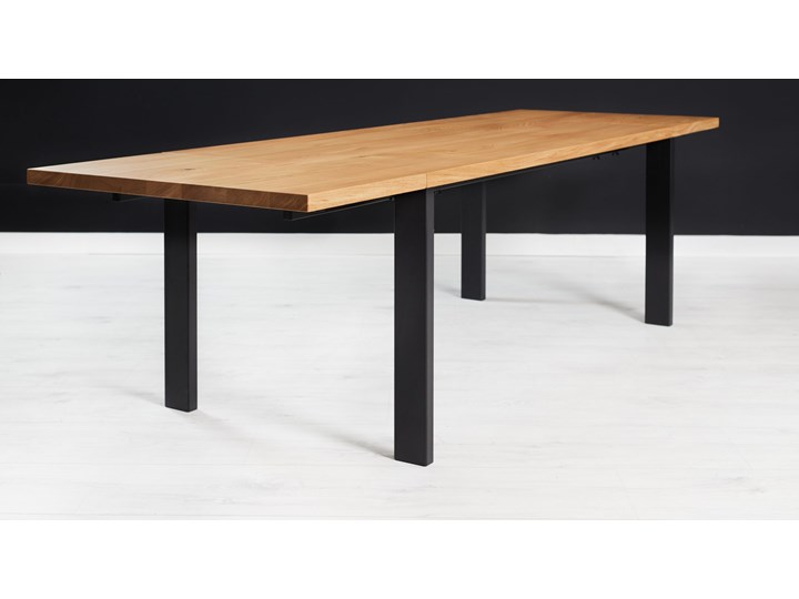 Stół z litego drewna Ramme z dostawkami Dąb 180x80 cm Jedna dostawka 60 cm