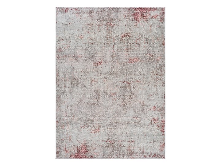Szaro-różowy dywan Universal Babek, 80x150 cm Prostokątny Bawełna Dywany Poliester Pomieszczenie Salon