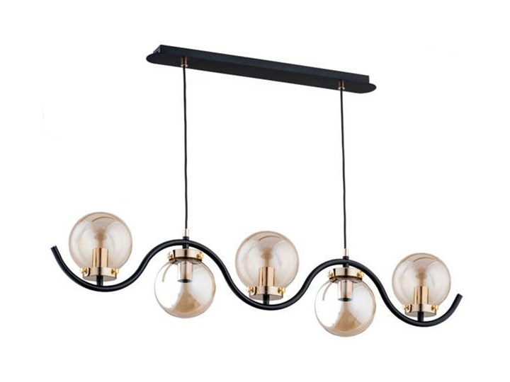 Nowoczesna lampa wisząca KORDA GOLD OP. OŚW. 5 PŁ