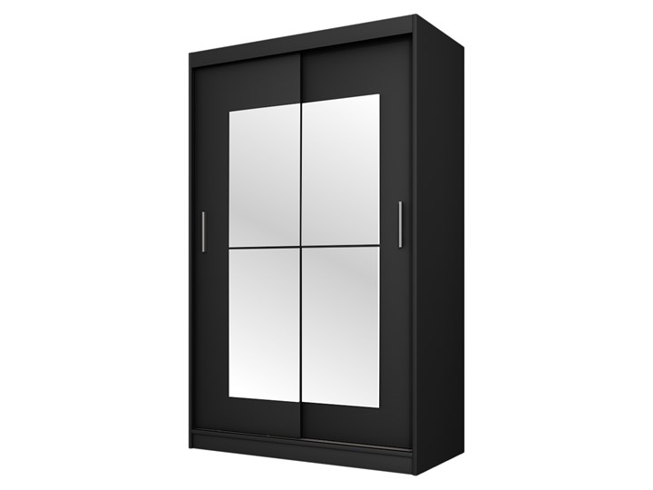 SELSEY Szafa Vaniva 120 cm z lustrem Pomieszczenie Sypialnia Plastik Płyta laminowana Tworzywo sztuczne Płyta MDF Drewno Pomieszczenie Garderoba