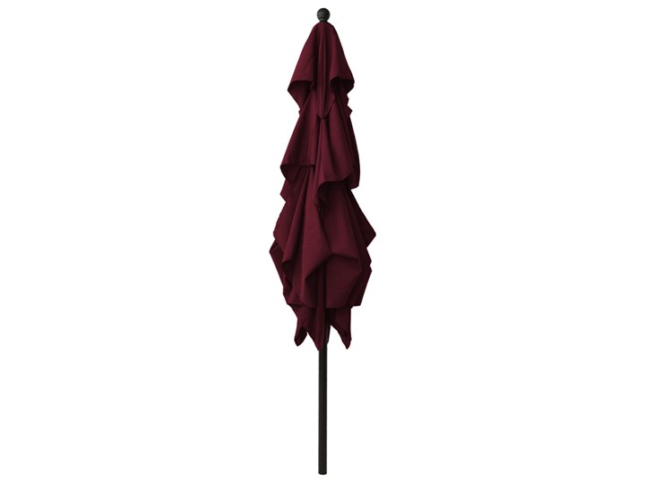 vidaXL 3-poziomowy parasol na aluminiowym słupku, bordowy, 2,5x2,5 m Parasole Kategoria Parasole ogrodowe