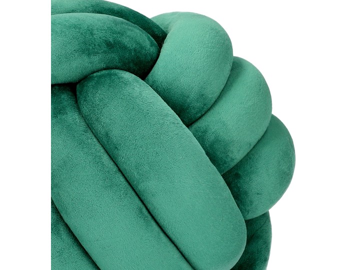 SOLMI NEW Poduszka supeł zielona 27 cm Poliester Poduszka dekoracyjna Kolor Zielony