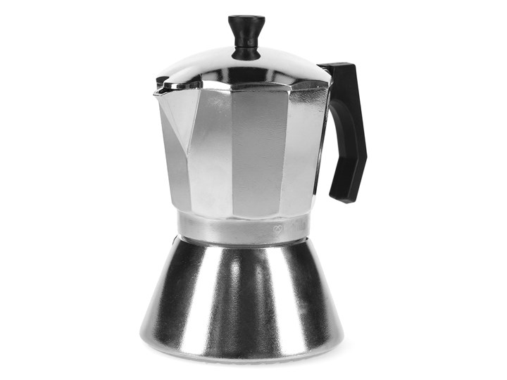 MIA MOKKA Kawiarka srebrna 6 cup Kolor Srebrny