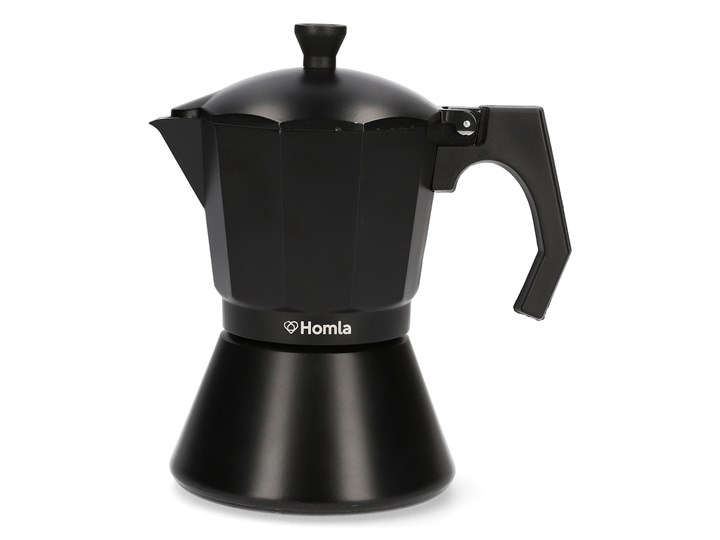 MIA MOKKA Kawiarka czarna 6 cup Aluminium Kolor Czarny Kategoria Kawiarki i kafetery